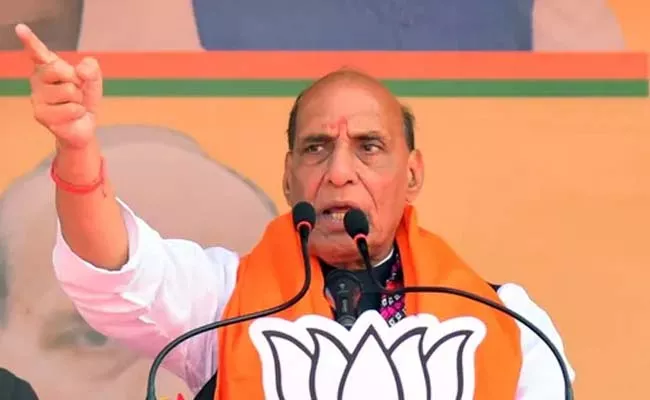 Rajnath Sing Fire On Cpm For Their Assurance On Nuclear Weapons - Sakshi