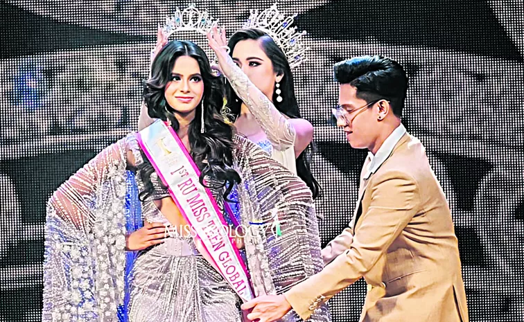 Sanjana is the winner of Miss Teen Global India