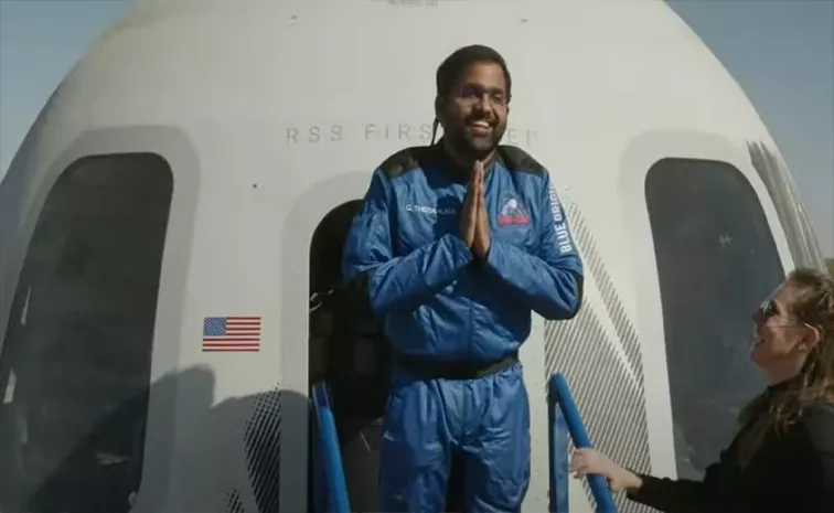Indian Pilot Gopi Thotakura Takes Space Tour On Blue Origin Flight