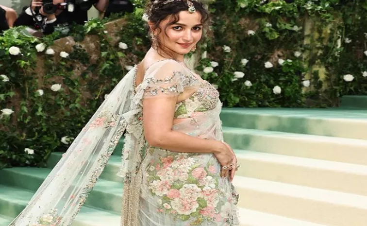 Alia Bhatt Reveals Her Floral Sabyasachi Saree Took Over 2 Months