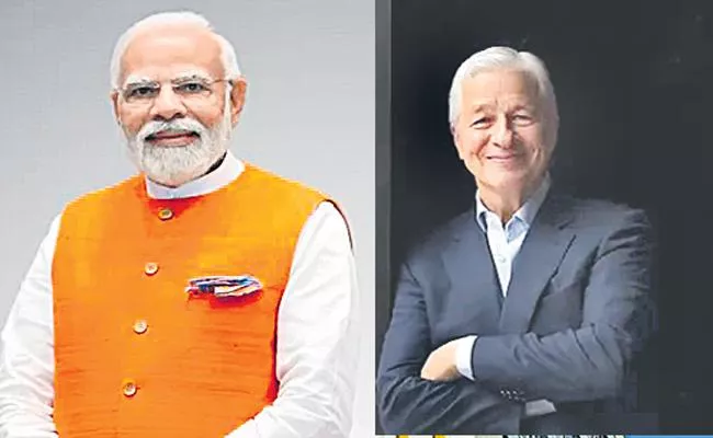 JP Morgan CEO Jamie Dimon praises PM Narendra Modi - Sakshi