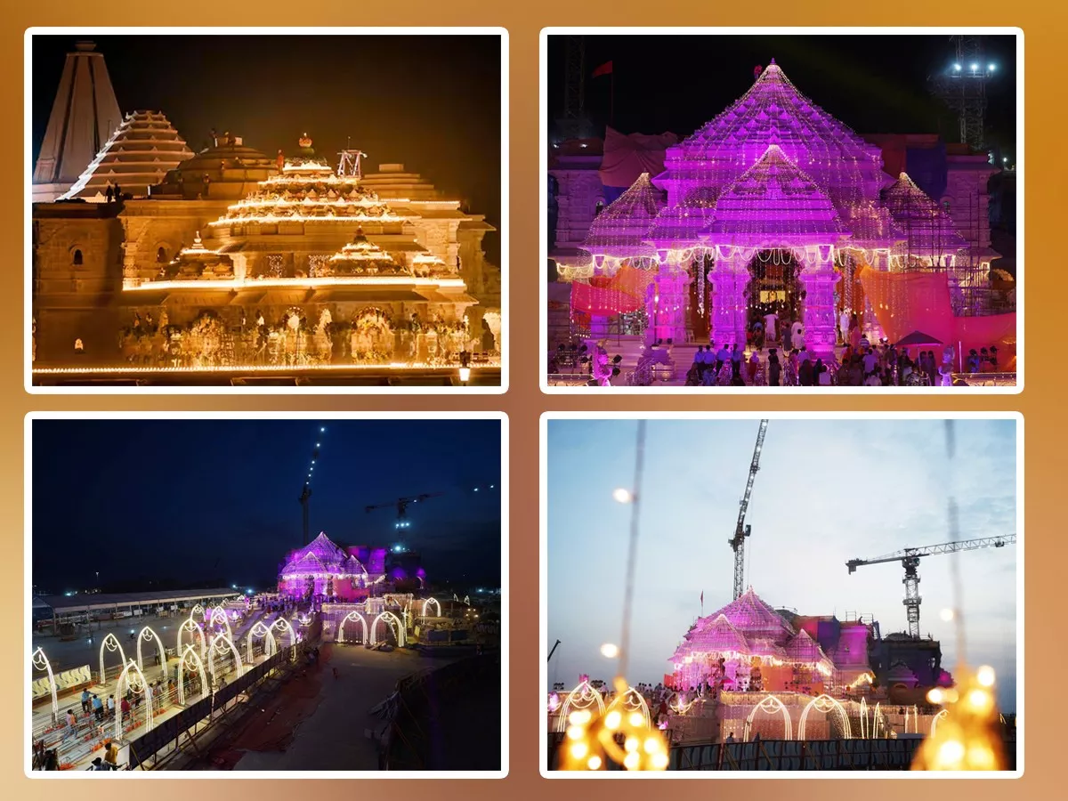 Ayodhya Ram Mandir Illuminated And Decorated For First Sri Ram Navami (Photos) - Sakshi