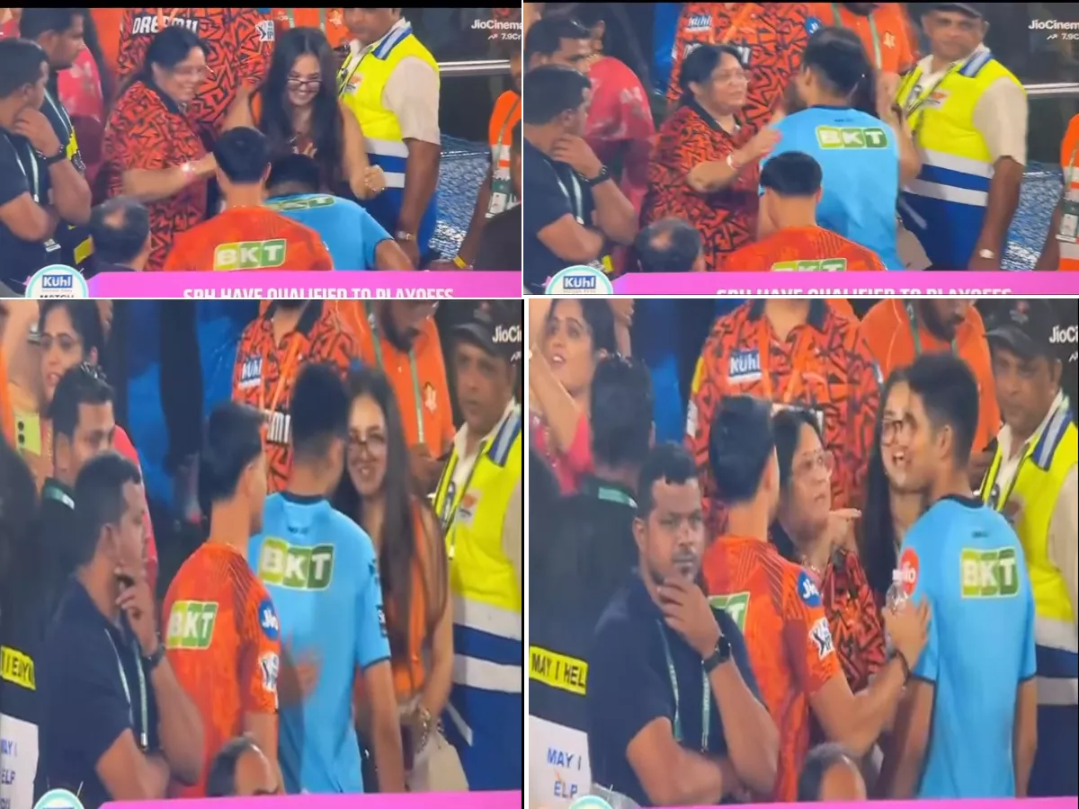Shubman Gill Meets Abhishek Sharma Mother And sister after GT vs SRH IPL 2024 Viral Photos