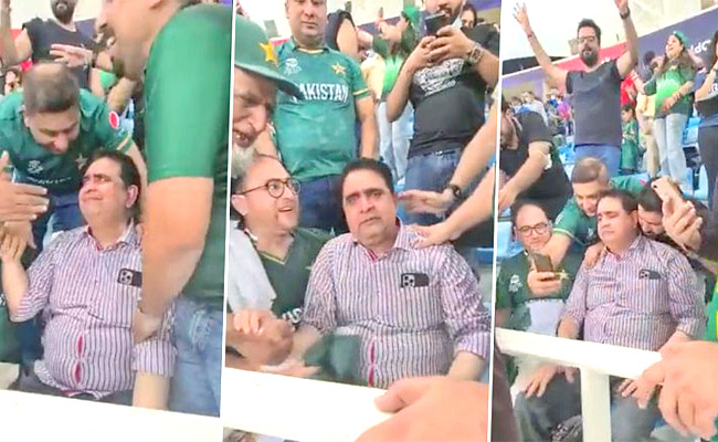 T20 WC IND vs PAK: Babar Azam Father Gets Emotional After Winning - Sakshi