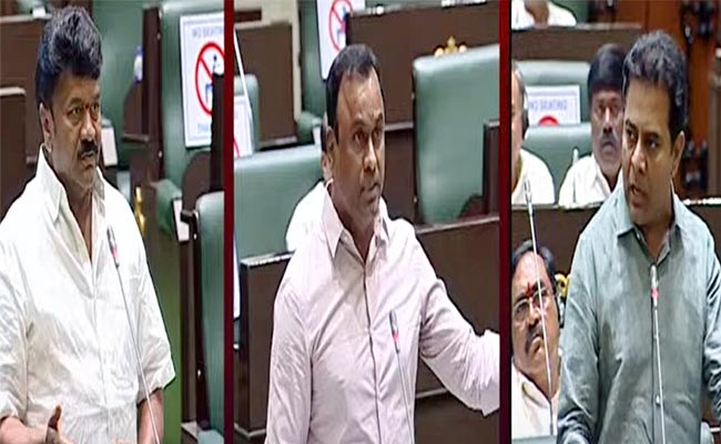 Tokala Raji Reddy MLA Rajagopal Reddy Versus Minister Talasani in TS Assembly 2022 - Sakshi