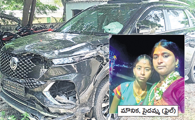 Mother, Daughter Killed In Road Accident In Nalgonda | Car Hits Bike ...