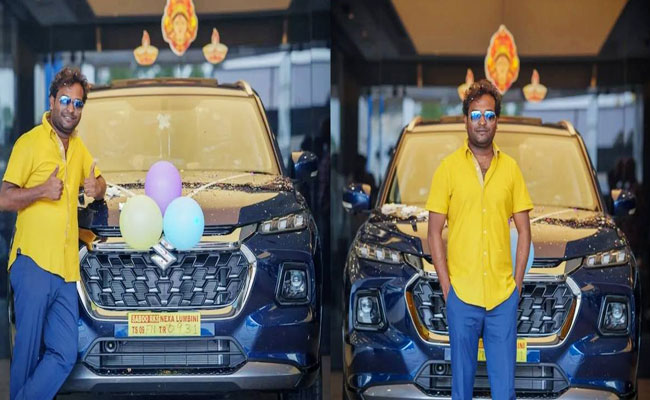 Nkl Ravi Auto Comedian Racha Ravi Buys Nexa Grand Vitara New Car photo Goes Viral ...