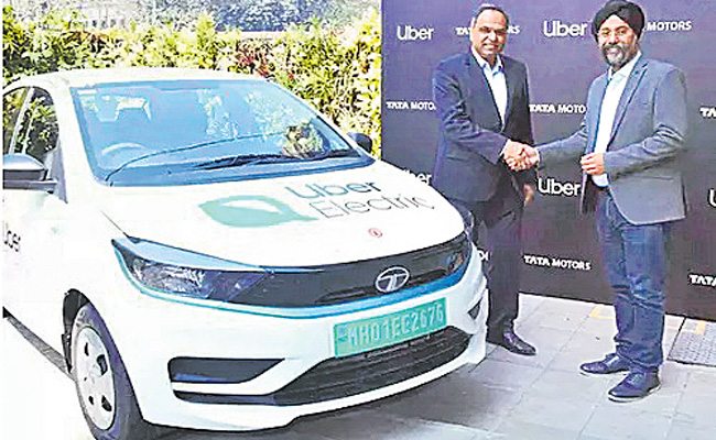 Tata Motors to supply 25,000 XPRES-T electric sedans to Uber - Sakshi