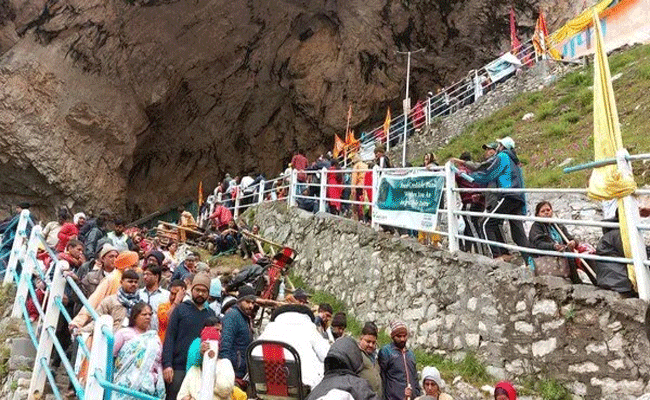 అమర్‌నాథ్‌ యాత్ర పునఃప్రారంభం | Amarnath yatra resumes from Jammu and ...