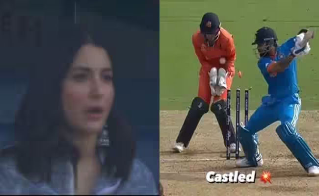 Pugah Cwc Reactions IND VS NED: విరాట్ కంటే ఎక్కువగా బాధపడిపోయిన అనుష్క | CWC 2023 IND VS ...