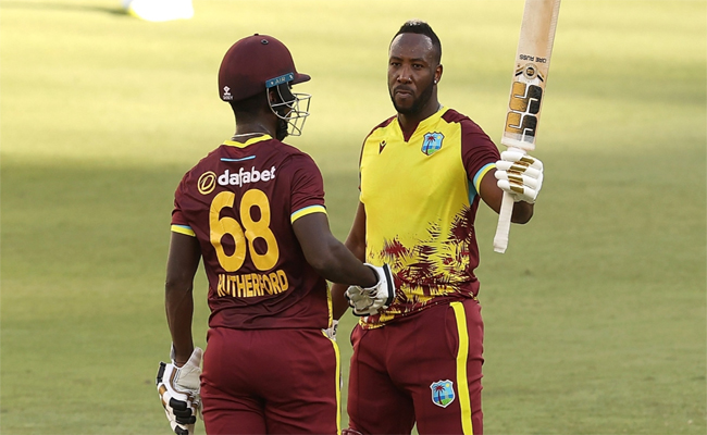 Cameron Rutherford Cricket చరిత్ర సృష్టించిన రసెల్, రూథర్ఫోర్డ్ జోడీ | AUS Vs WI 3rd T20 ...