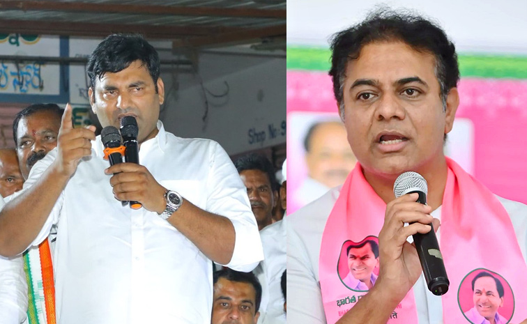 బీఆర్‌ఎస్‌ Vs కాంగ్రెస్‌.. కేటీఆర్‌కు అనిరుధ్‌ రెడ్డి కౌంటర్ ...