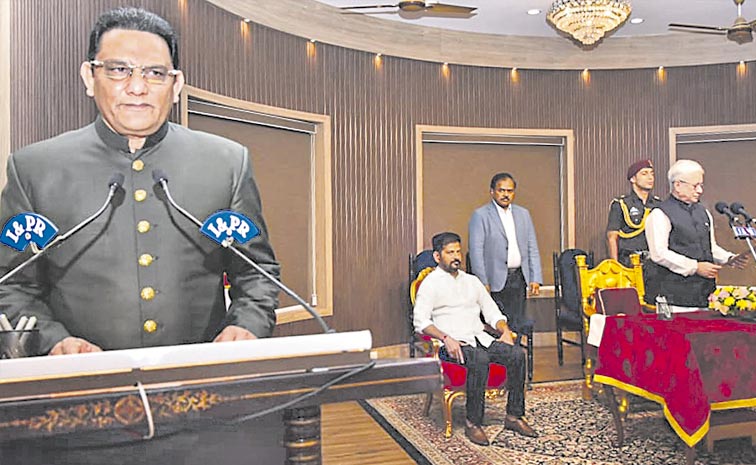 మంత్రిగా అజహరుద్దీన్‌ ప్రమాణ స్వీకారం | Azharuddin Takes Oath as ...