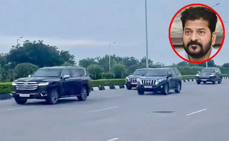 Revanth Reddy Convoy సీఎం రేవంత్ కాన్వాయ్కు తృటిలో తప్పిన పెనుప్రమాదం | CM Revanth Reddy ...
