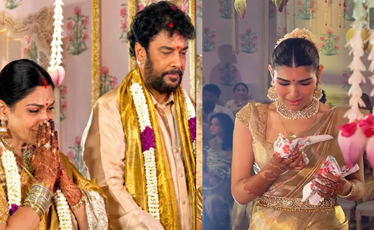 కూతురి పెళ్లి.. కన్నీళ్లు పెట్టుకున్న ఖుష్బు