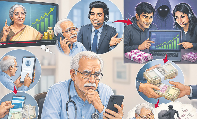 నిర్మలా సీతారామన్ ఫొటోతో ఎర