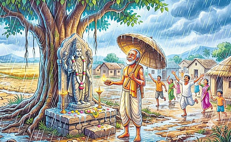 ఒక్క వృద్ధుడి నమ్మకం.. మొత్తం గ్రామం తలరాతనే మార్చ