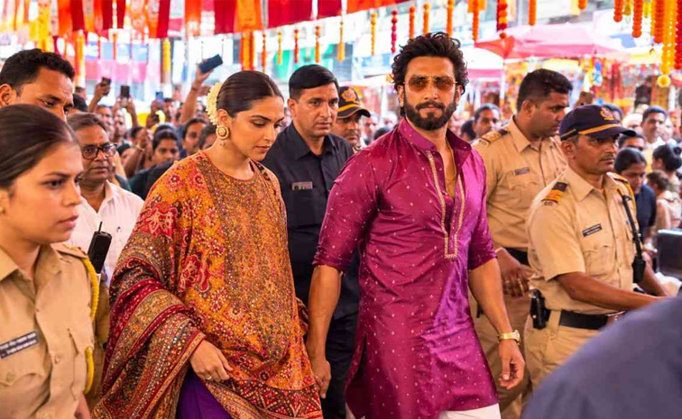 వినాయకుడ్ని దర్శించుకున్న బాలీవుడ్‌ జంట : దీపికా బ