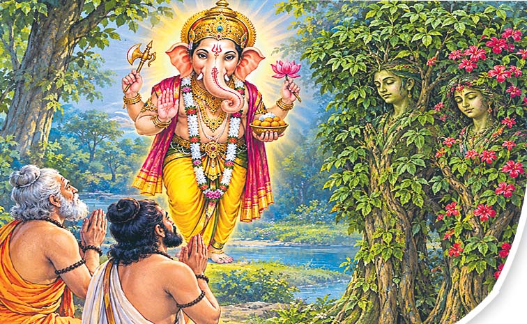 శాపంతో చెట్లుగా మారిన దంపతులు.. వినాయక పూజలో దాగిన