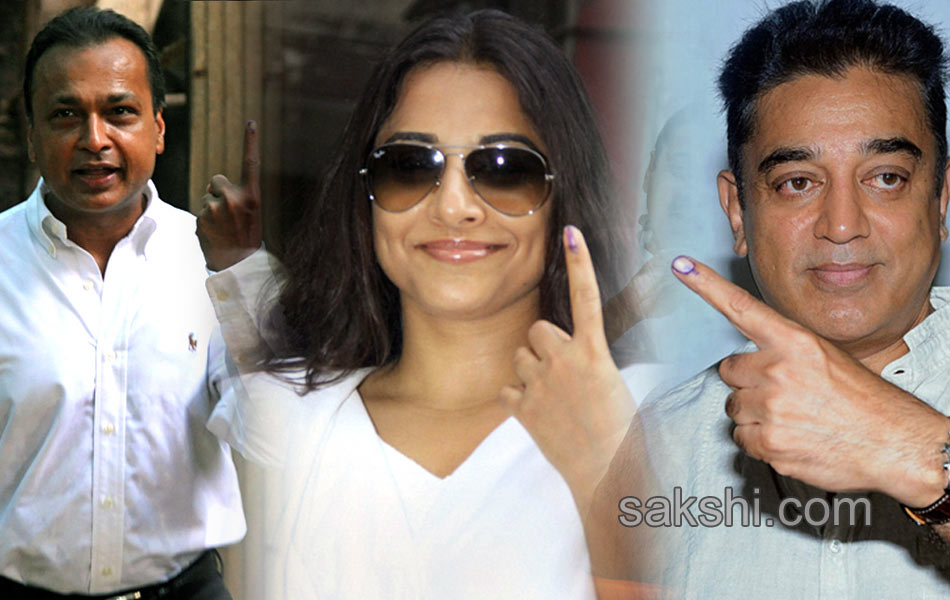 Celebrities turn up big time to vote - Sakshi3