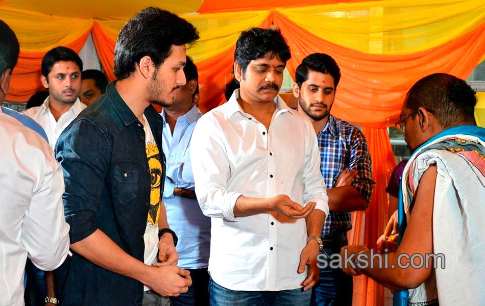 opening of akhil s new movie9