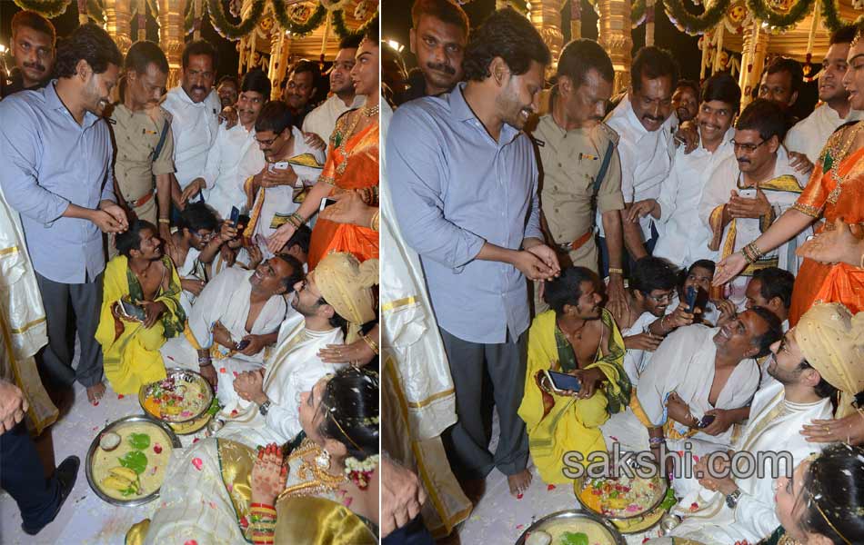 YS jagan mohan reddy attends ambati rambabu daughter marriage - Sakshi8