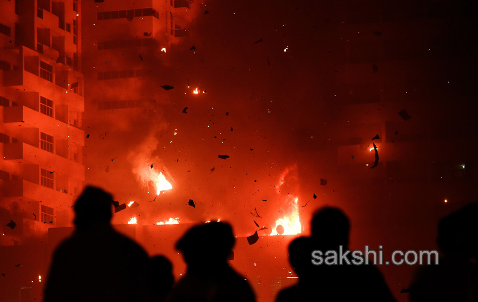 The fire erupted at a building in the Ajman8