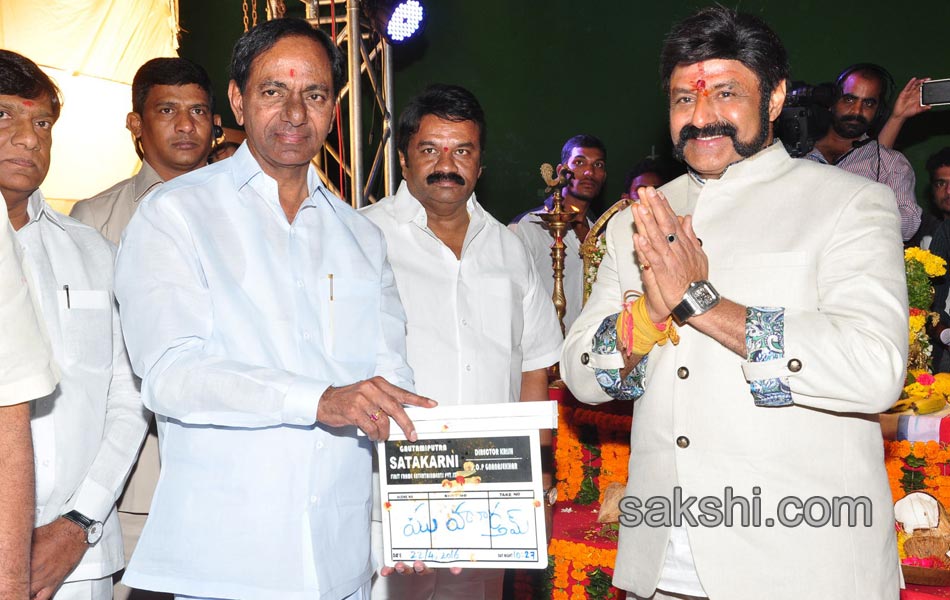 GautamiPutraSatakarni movie opeing in kcr - Sakshi2
