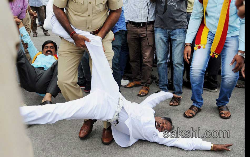 Cauvery burns Bengaluru Curfew in large parts 1 dead in police action - Sakshi5