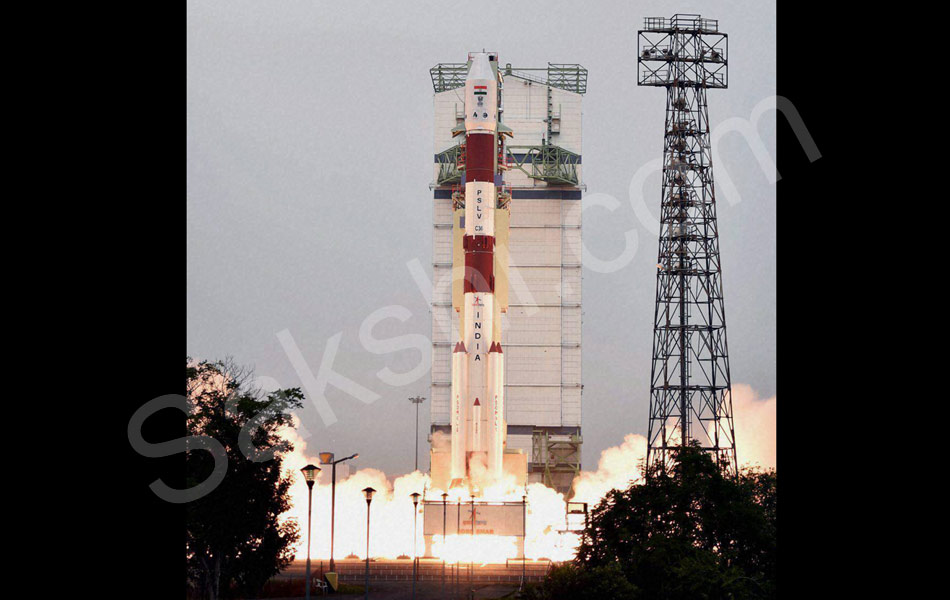PSLV C36 lifts off from Satish Dhawan Space Center in Sriharikota2