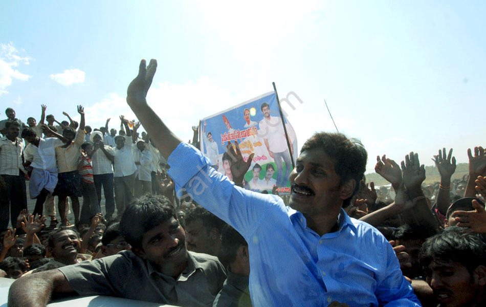 YSR Congress party flag hoisting at Idupulapaya - Sakshi3