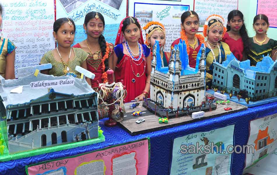 students Science exhibition in gautami model school - Sakshi1