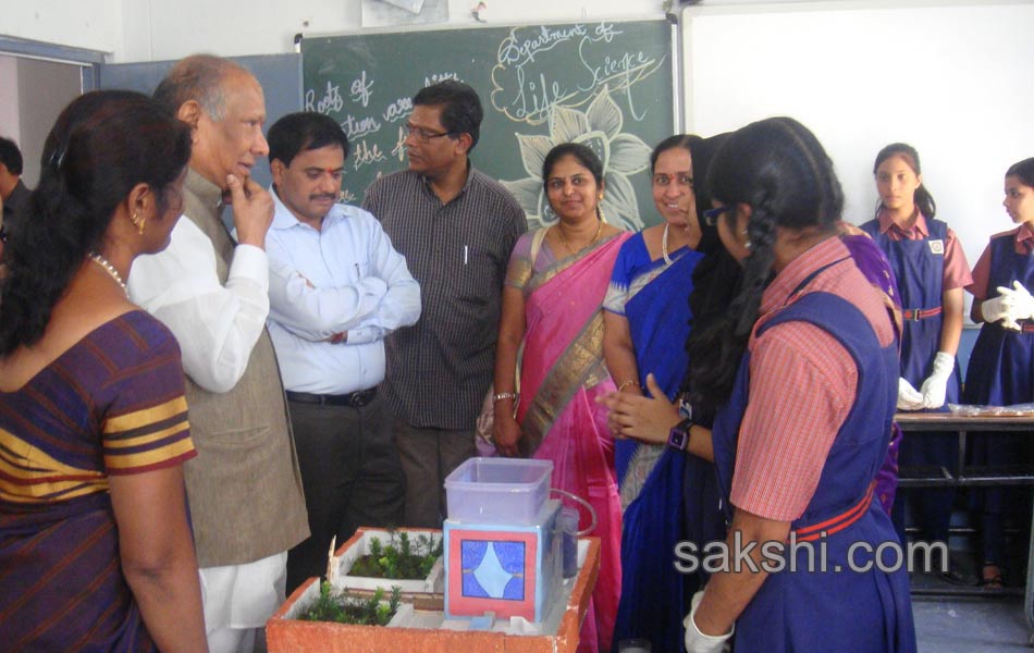 students Science exhibition in gautami model school - Sakshi9