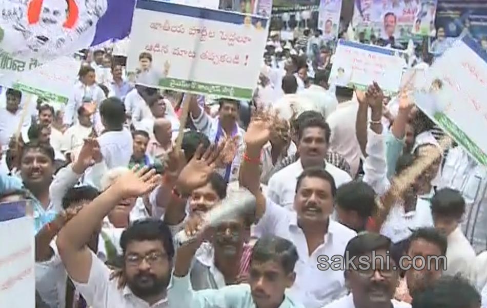 YS Jagan mohan Reddy Dharna started for ap special status - Sakshi13