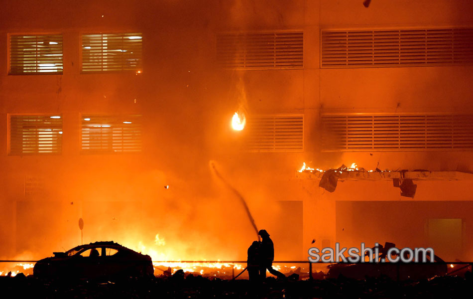 The fire erupted at a building in the Ajman1
