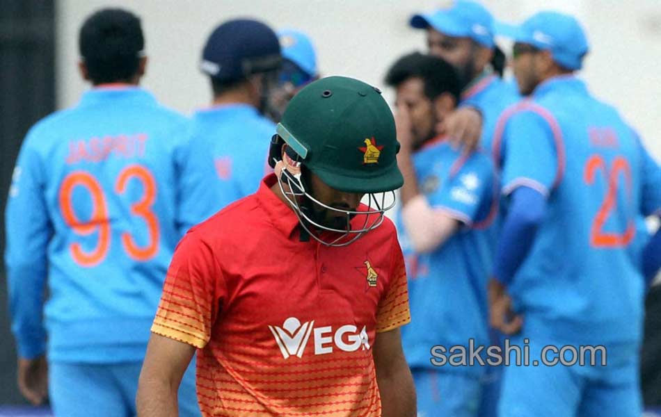 india beats zimbabwe in second one day achives series by 2 05