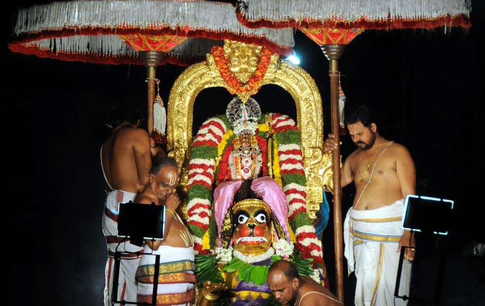 హనుమంత వాహనంపై ఊరేగుతున్న కోదండరామస్వామి1