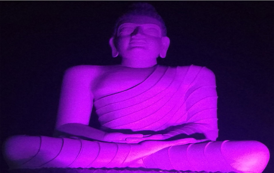 Dhyana buddha shining in seven colours2
