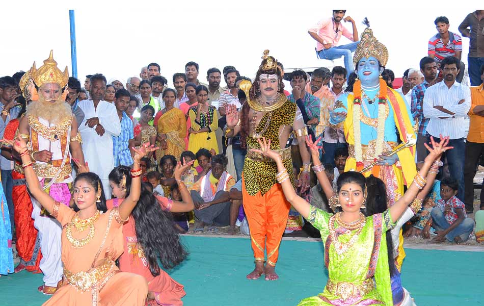 Holly skits perfomances at puskara nagar stages - Sakshi2