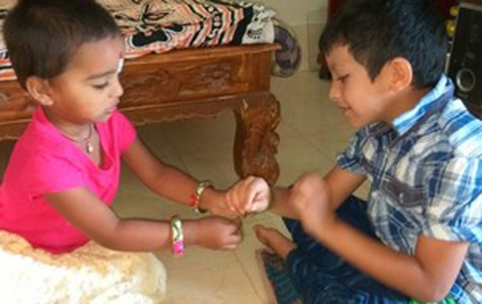 Anna sister Rakhi warmly1
