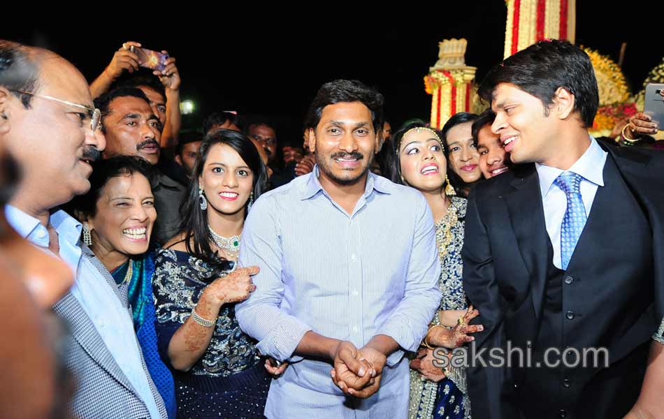 ys jagan mohan reddy attend desai tippareddy daughter marriage - Sakshi14