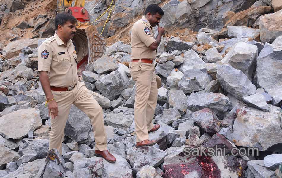 blasting in quarry - Sakshi15