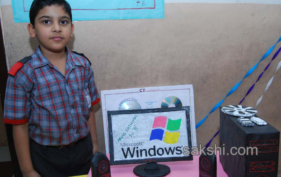 students Science exhibition in gautami model school - Sakshi6
