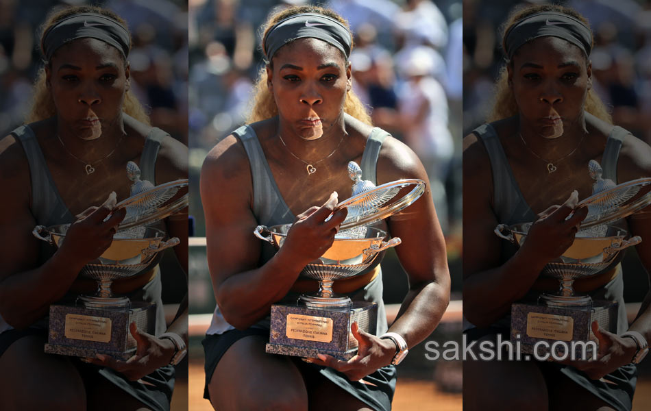 Serena wins italy tennis open13