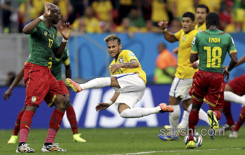 brazil victory over cameroon - Sakshi12