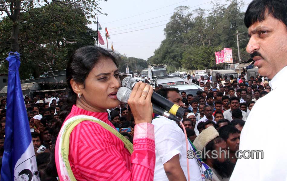 second day of ys sharmila paramarsha yatra2