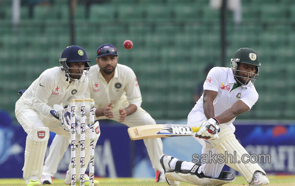 India bangaldesh one and only test match draw3