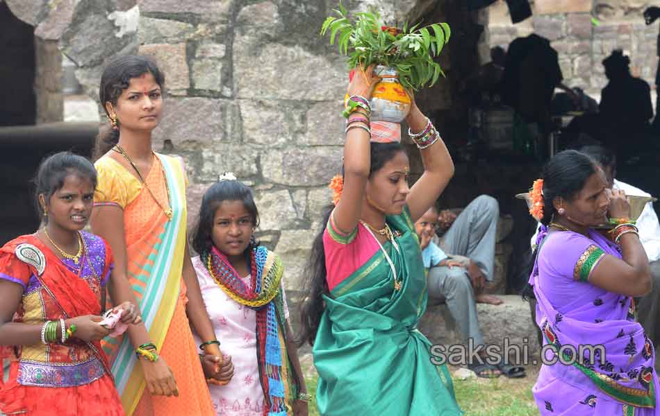 Devotees with a huge sliding Bonalu14