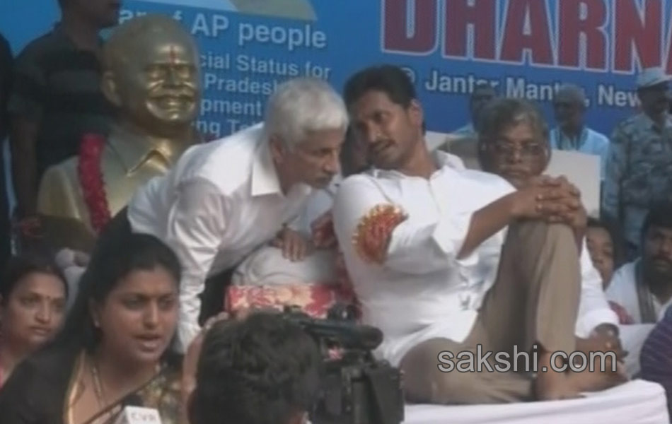 YS Jagan mohan Reddy Dharna started for ap special status - Sakshi3