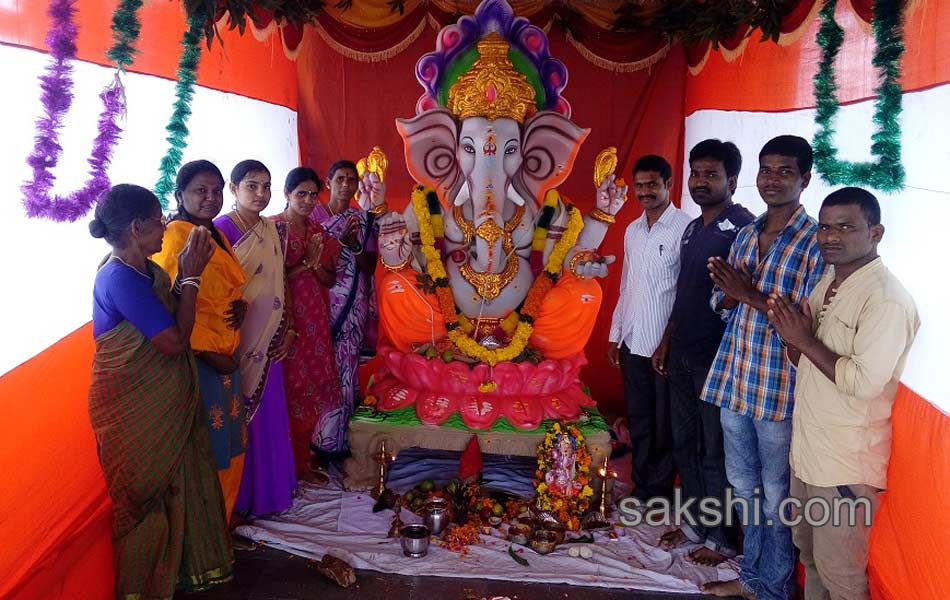 Ganesh Chaturthi celebrations in ranga reddy district1